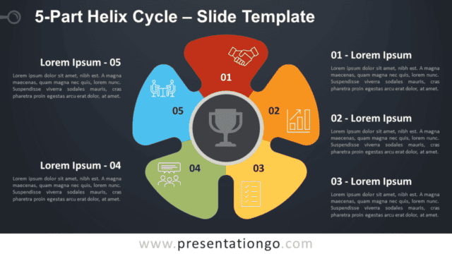5-Part Helix Cycle Diagram for PowerPoint and Google Slides Free 5-Part Helix Cycle Diagram for PowerPoint and Google Slides