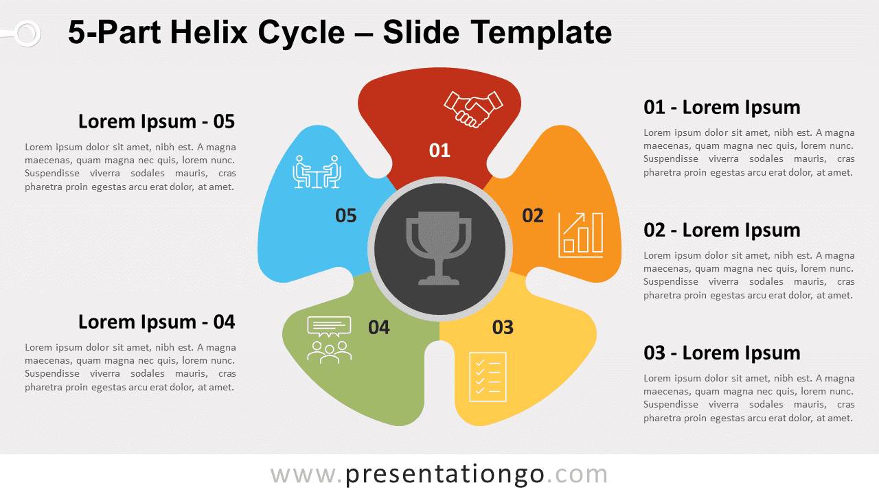 Free 5-Part Helix Cycle for PowerPoint and Google Slides