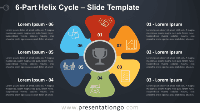 6-Part Helix Cycle Diagram for PowerPoint and Google Slides Free 6-Part Helix Cycle Diagram for PowerPoint and Google Slides
