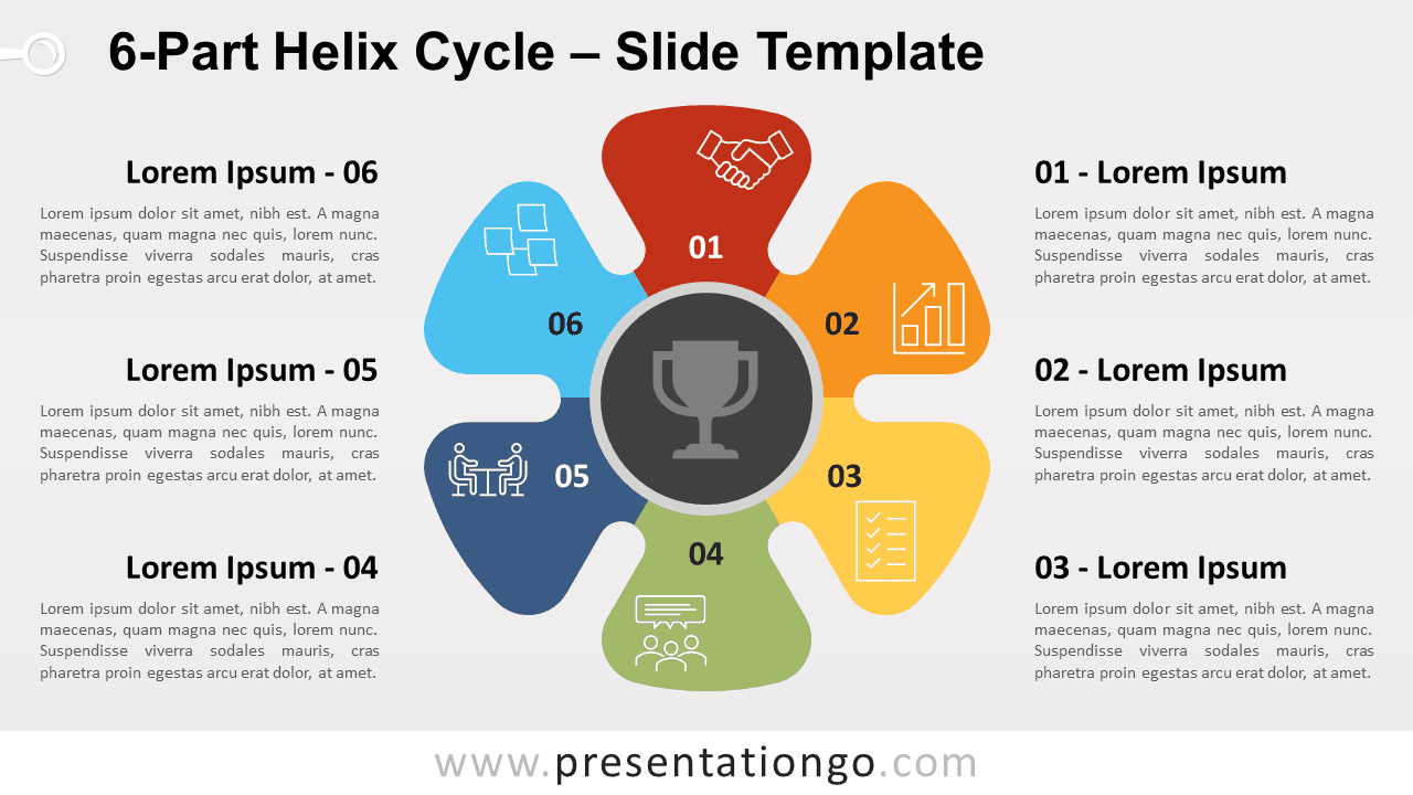 Free 6-Part Helix Cycle for PowerPoint and Google Slides