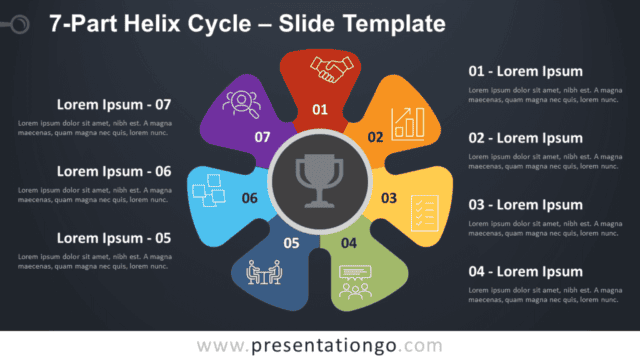 7-Part Helix Cycle Diagram for PowerPoint and Google Slides Free 7-Part Helix Cycle Diagram for PowerPoint and Google Slides