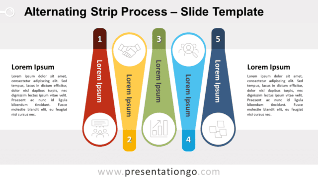 Alternating Strip Process for PowerPoint and Google Slides Free Alternating Strip Process for PowerPoint and Google Slides