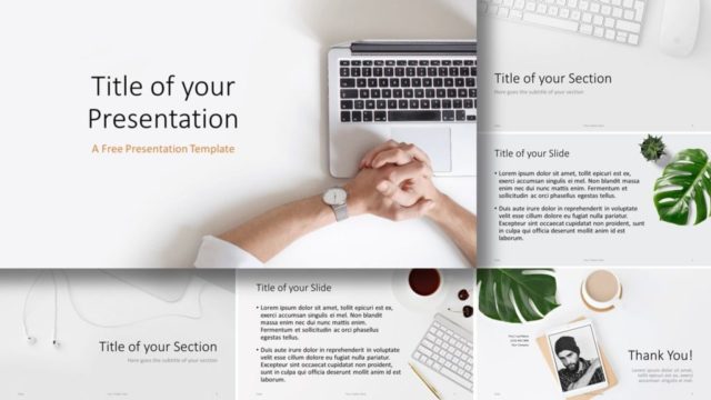 Free Desk Template for Google Slides and PowerPoint