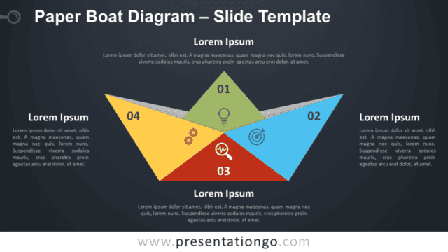 Paper Boat Diagram Graphics for PowerPoint and Google Slides Free Paper Boat Diagram Graphics for PowerPoint and Google Slides