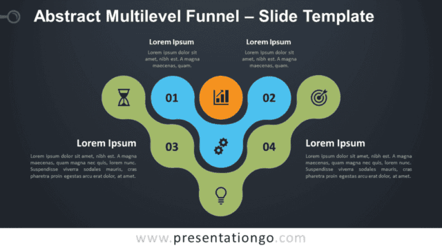 Abstract Multilevel Funnel Diagram for PowerPoint and Google Slides Free Abstract Multilevel Funnel Diagram for PowerPoint and Google Slides