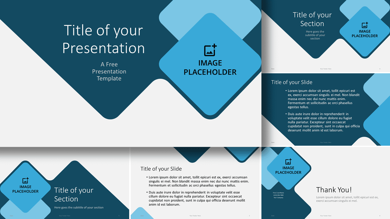 Free Abstract Rounded Template for Google Slides and PowerPoint