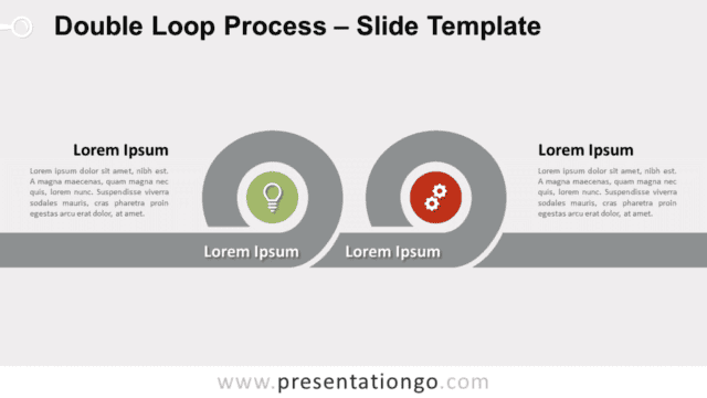 Double Loop Process for PowerPoint and Google Slides Free Double Loop Process for PowerPoint and Google Slides