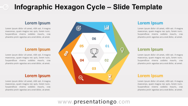 Free Infographic Hexagon Cycle for PowerPoint and Google Slides