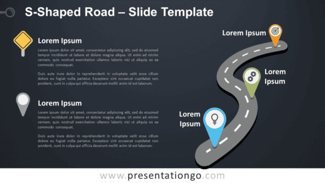 S-Shaped Road Graphics for PowerPoint and Google Slides Free S-Shaped Road Graphics for PowerPoint and Google Slides