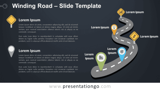 Winding Road Graphics for PowerPoint and Google Slides Free Winding Road Graphics for PowerPoint and Google Slides