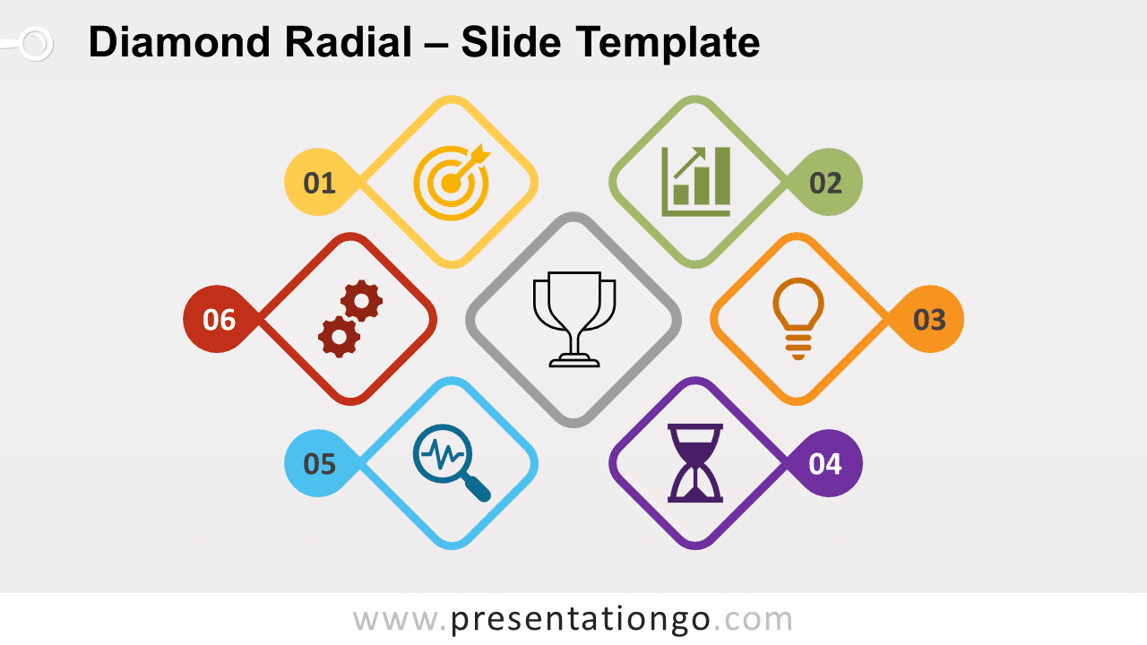 Free Diamond Radial for PowerPoint and Google Slides