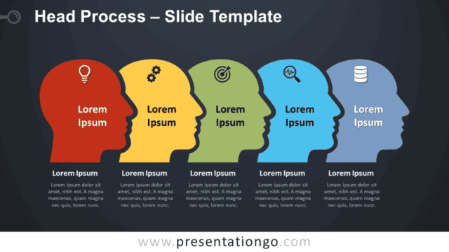 Head Process Graphic for PowerPoint and Google Slides Free Head Process Graphic for PowerPoint and Google Slides
