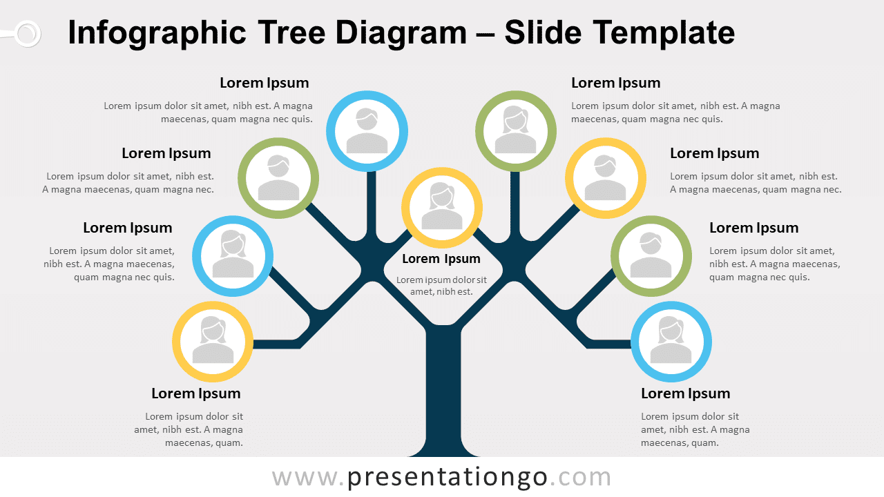Free Infographic Tree Diagram for PowerPoint and Google Slides
