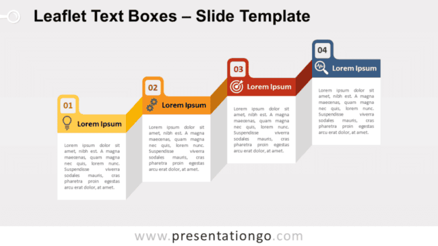 Free Leaflet Text Boxes for PowerPoint and Google Slides