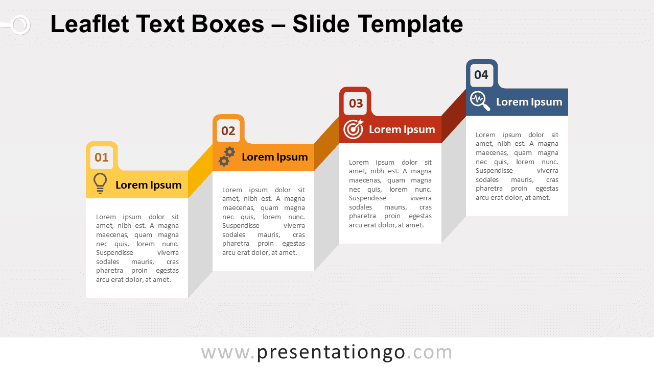 Free Leaflet Text Boxes for PowerPoint and Google Slides