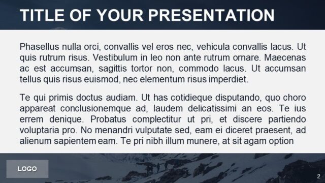Mountains PowerPoint Template - Slide 2