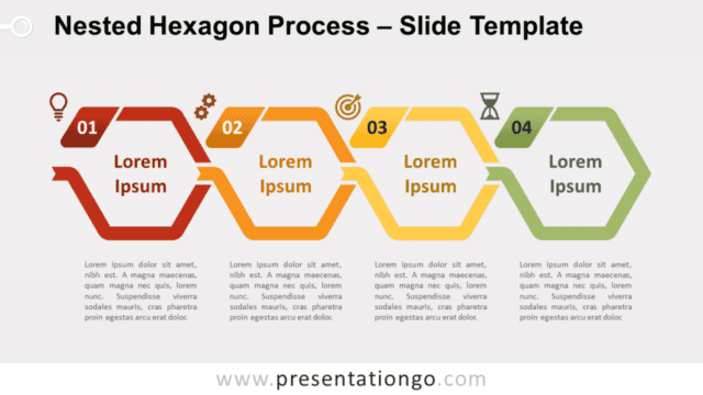 Nested Hexagon Process for PowerPoint and Google Slides Free Nested Hexagon Process for PowerPoint and Google Slides