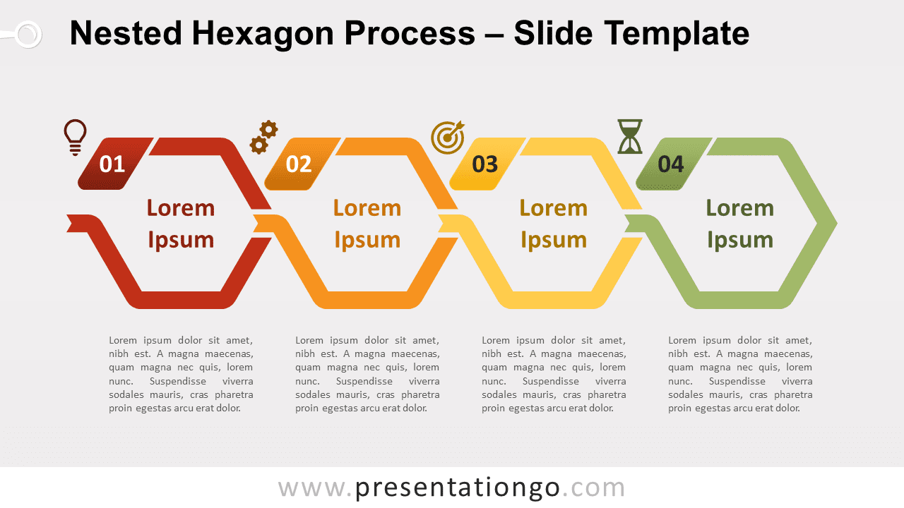 Free Nested Hexagon Process for PowerPoint and Google Slides