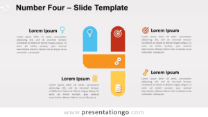 Free Number Four for PowerPoint and Google Slides