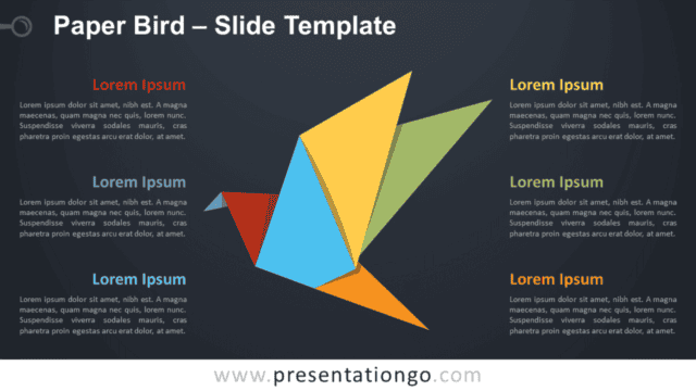 Paper Bird Graphic for PowerPoint and Google Slides Free Paper Bird Graphic for PowerPoint and Google Slides