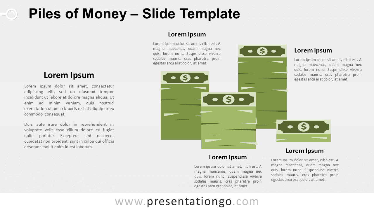 Free Piles of Money for PowerPoint and Google Slides