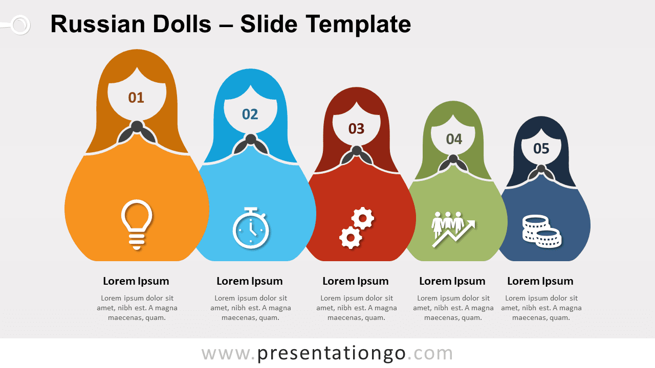 Free Russian Dolls for PowerPoint and Google Slides