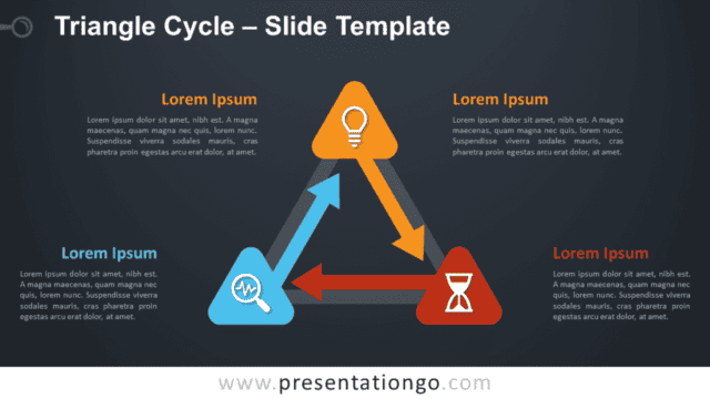 Triangle Cycle Diragram for PowerPoint and Google Slides Free Triangle Cycle Diragram for PowerPoint and Google Slides