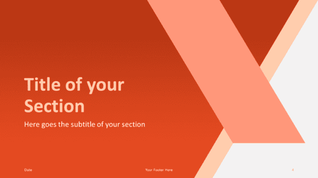 Free Abstract Diagonal Template for Google Slides – Section Slide (Variant 1)