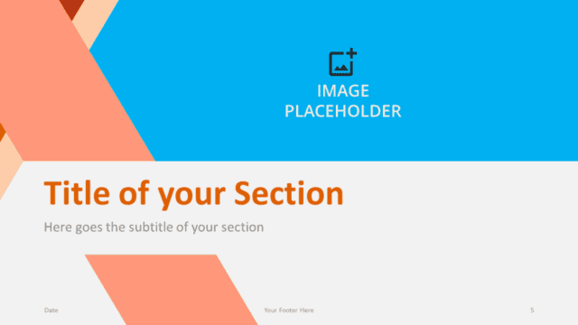 Free Abstract Diagonal Template for Google Slides – Section Slide (Variant 2)