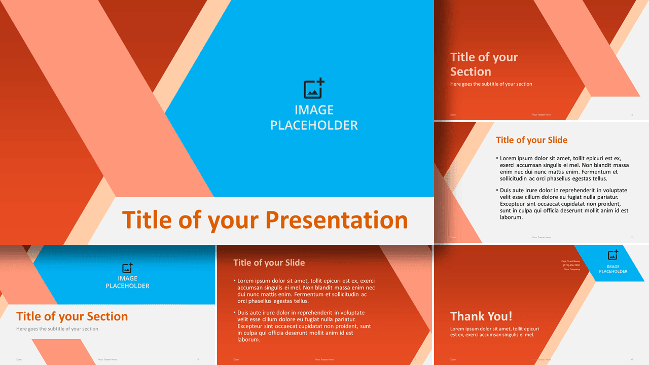 Free Abstract Diagonal Template for PowerPoint and Google Slides