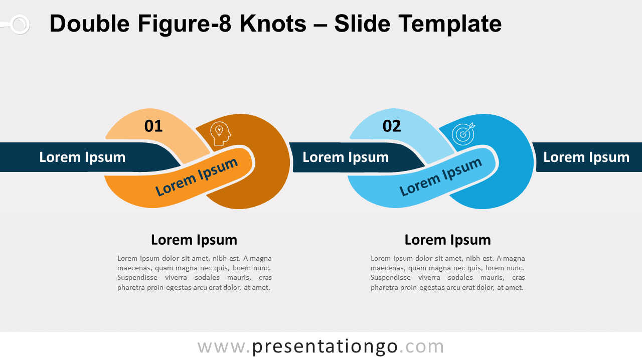 Free Double Figure-8 Knots for PowerPoint and Google Slides