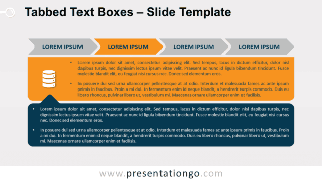 Free Tabbed Text Boxes Graphics for PowerPoint and Google Slides