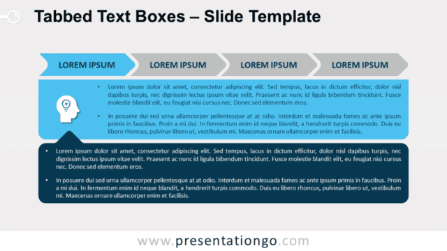 Free Tabbed Text Boxes for PowerPoint and Google Slides