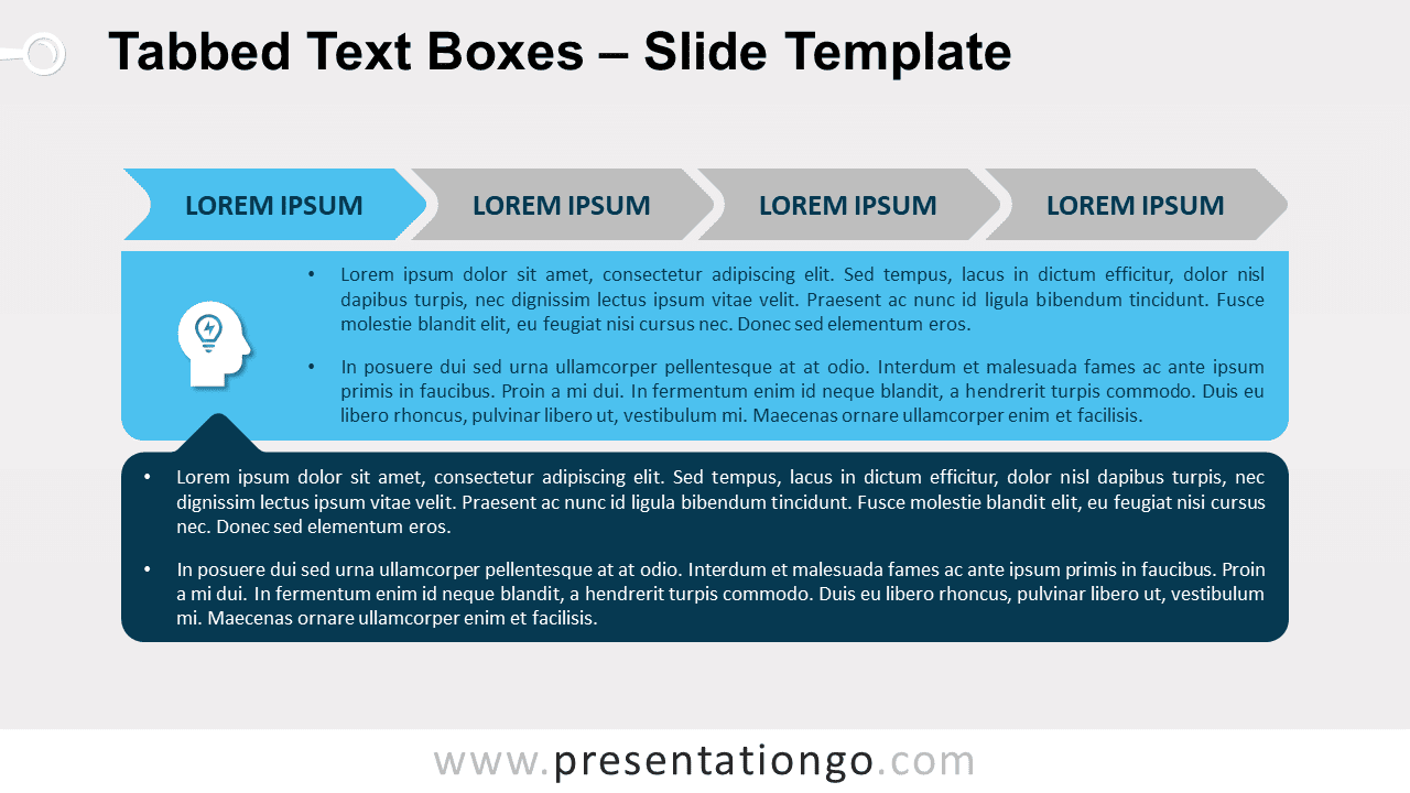 Free Tabbed Text Boxes for PowerPoint and Google Slides