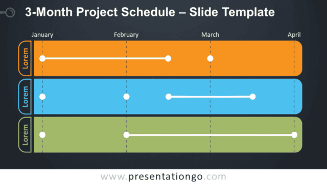 3-Month Project Schedule Table for PowerPoint and Google Slides Free 3-Month Project Schedule Table for PowerPoint and Google Slides