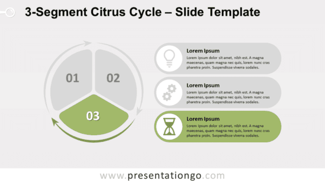 3-Segment Citrus Cycle 3rd for PowerPoint and Google Slides Free 3-Segment Citrus Cycle 3rd for PowerPoint and Google Slides