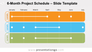 Free 6-Month Project Schedule for PowerPoint and Google Slides