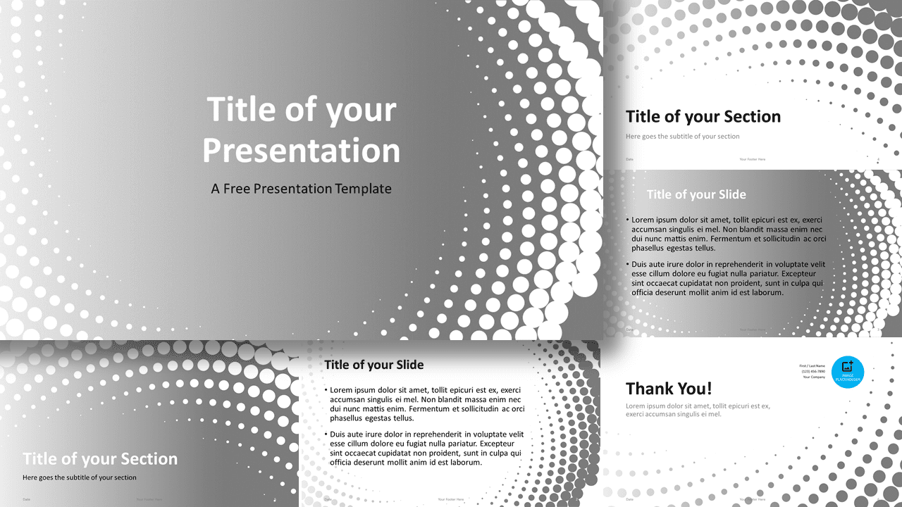 Free Astract Swirl Template for Google Slides and PowerPoint