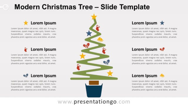 Free Modern Christmas Tree for PowerPoint and Google Slides