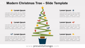 Free Modern Christmas Tree for PowerPoint and Google Slides