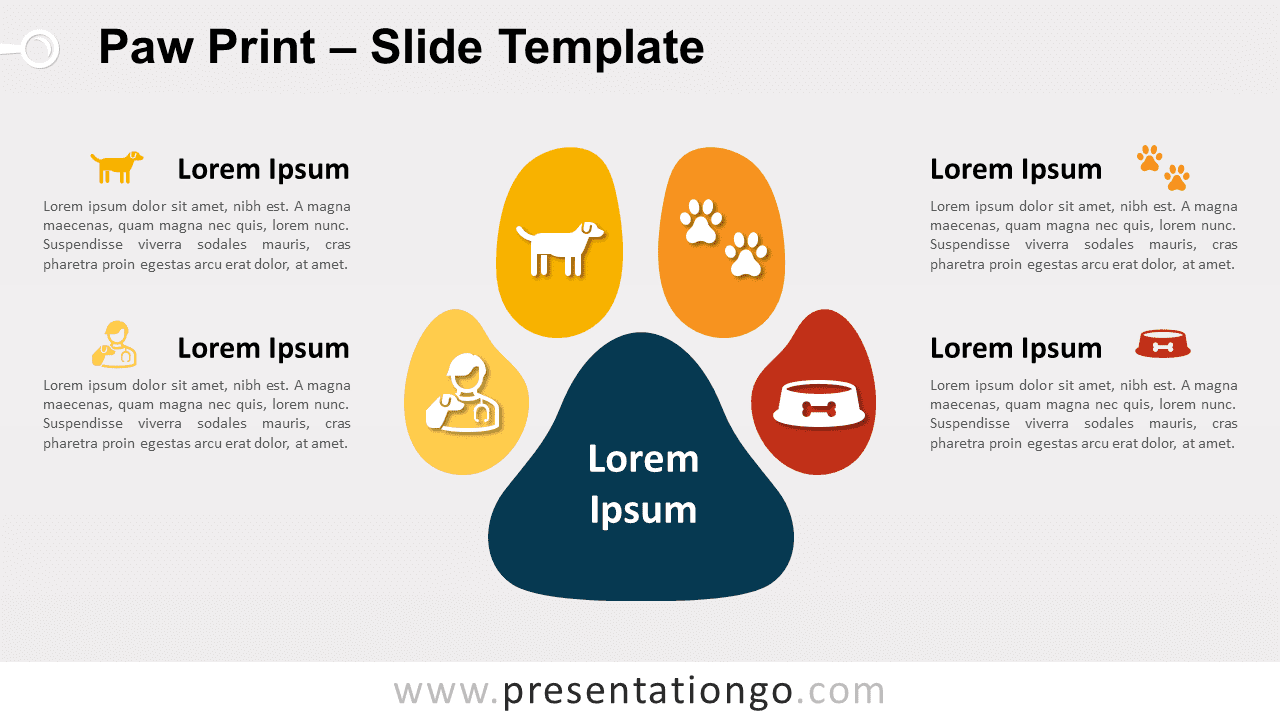 Free Paw Print for PowerPoint and Google Slides