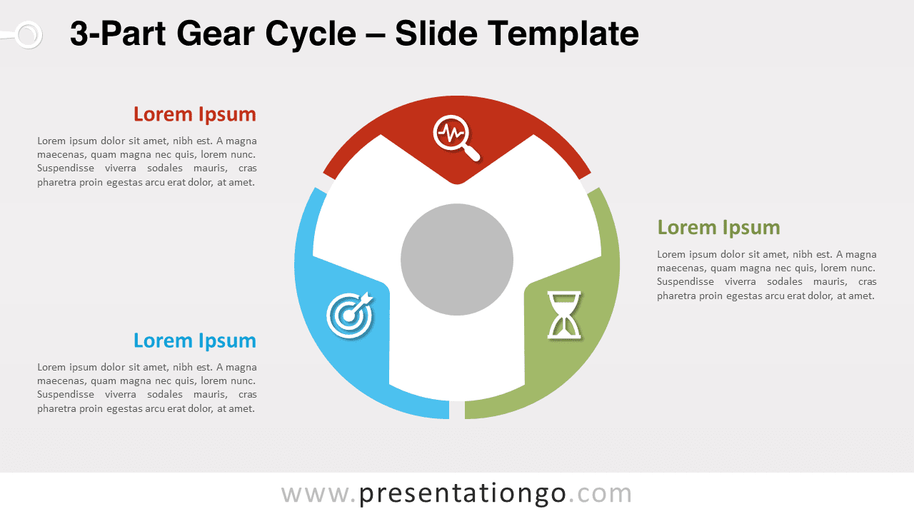 Free 3-Part Gear Cycle for PowerPoint and Google Slides