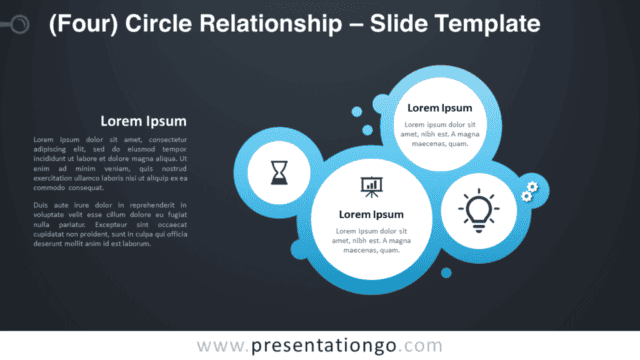 Free 4-Circle Relationship Graphics for PowerPoint and Google Slides