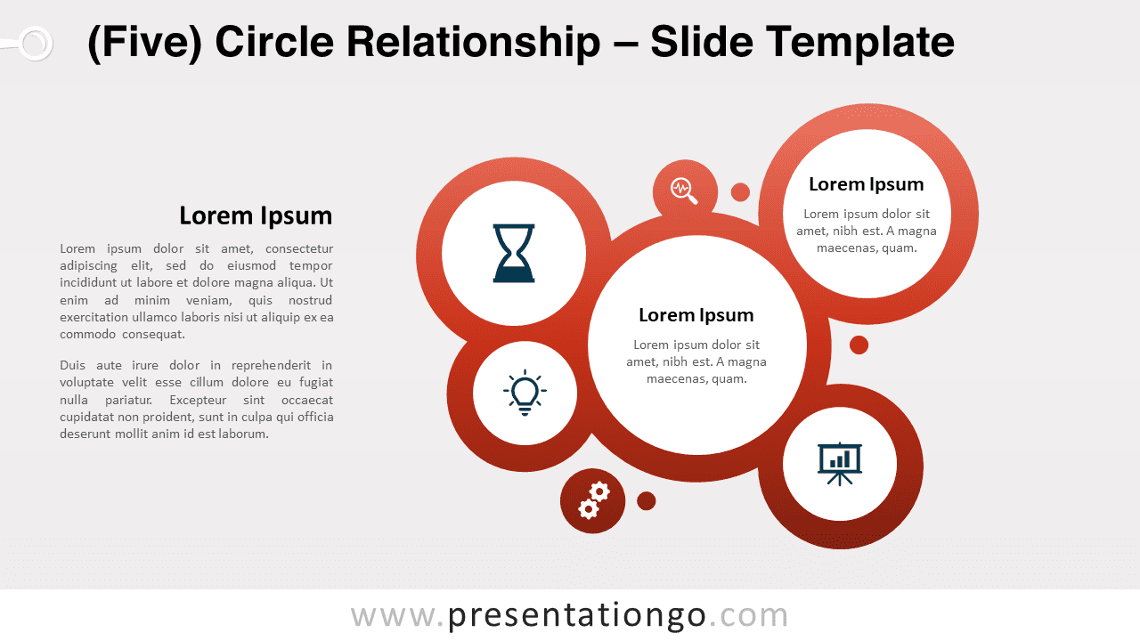 Free 5-Circle Relationship for PowerPoint and Google Slides