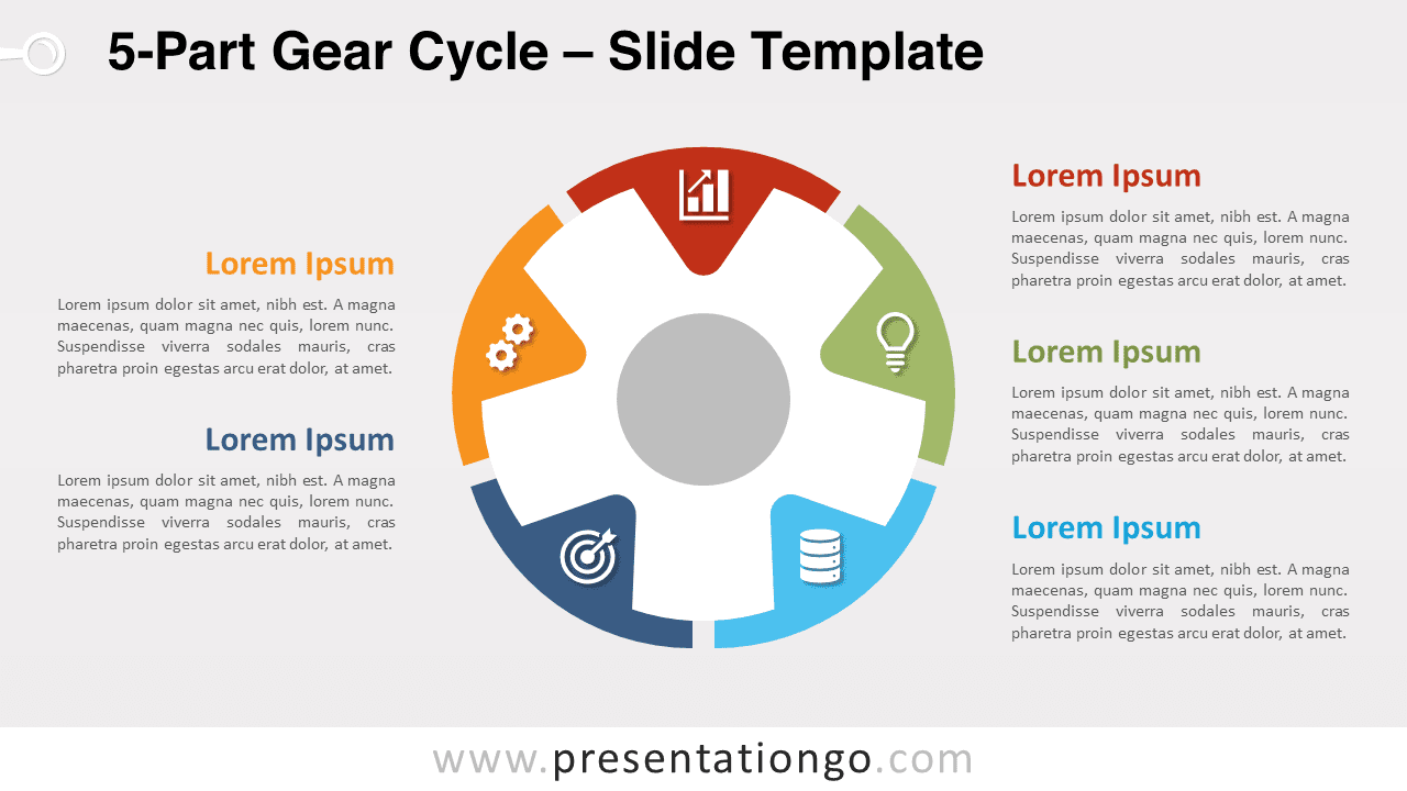 Free 5-Part Gear Cycle for PowerPoint and Google Slides