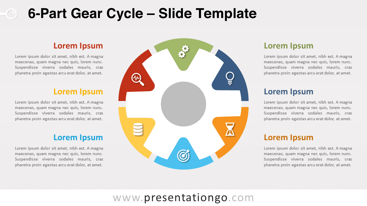 Free 6-Part Gear Cycle for PowerPoint and Google Slides