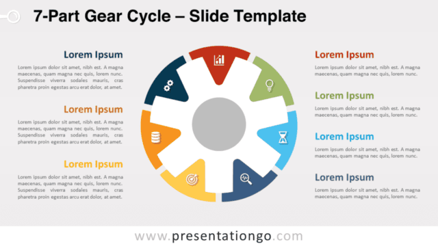 7-Part Gear Cycle for PowerPoint and Google Slides Free 7-Part Gear Cycle for PowerPoint and Google Slides
