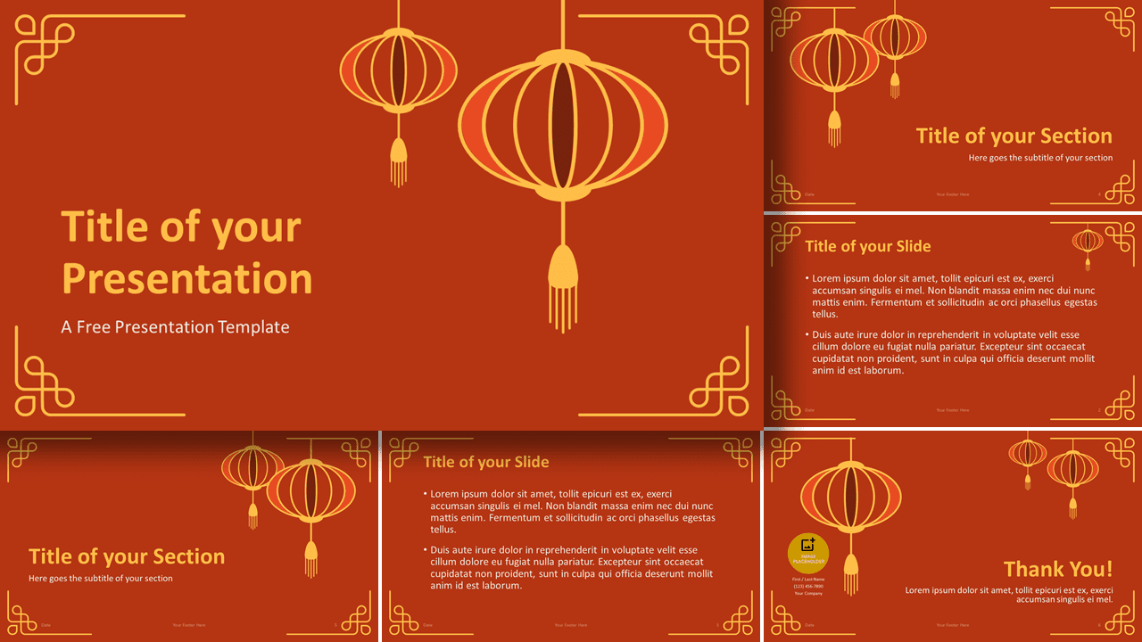 Free Chinese New Year Template for Google Slides and PowerPoint