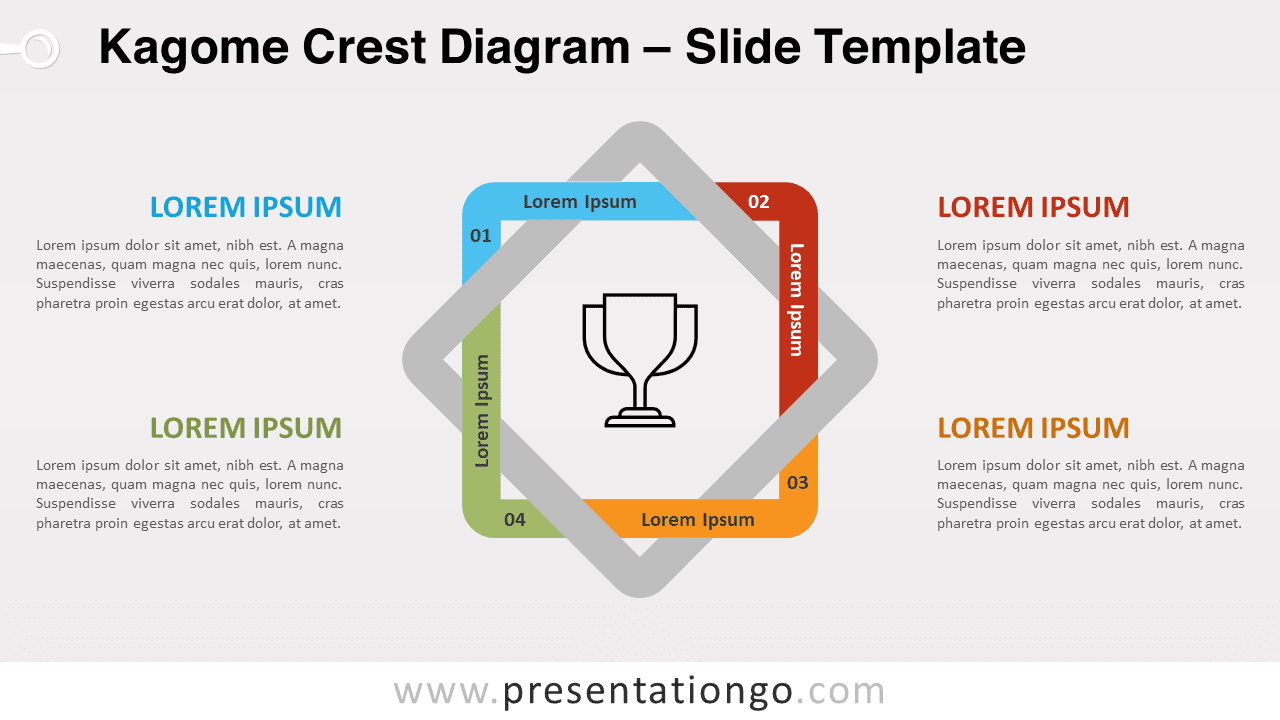 Free Kagome Crest Diagram for PowerPoint and Google Slides
