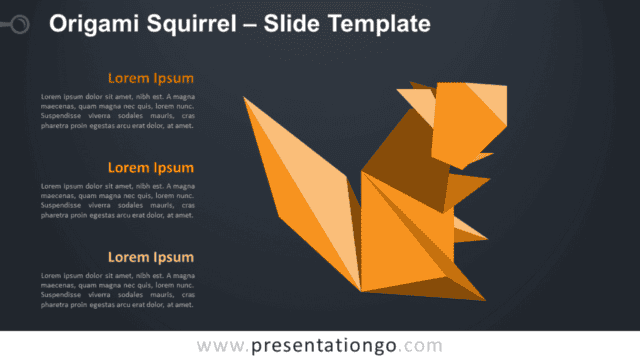 Origami Squirrel Graphics for PowerPoint and Google Slides Free Origami Squirrel Graphics for PowerPoint and Google Slides
